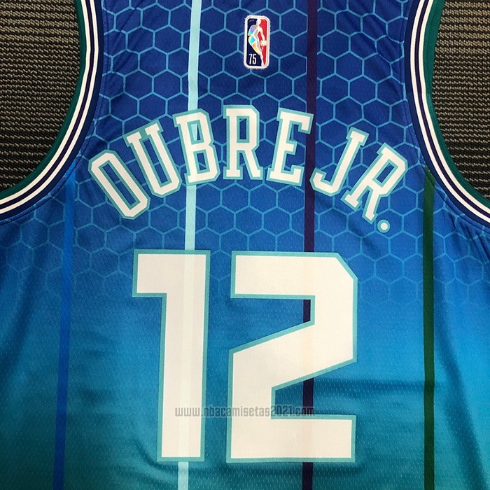 Camiseta Charlotte Hornets Kelly Oubre JR. #12 Ciudad 2021-22 Azul